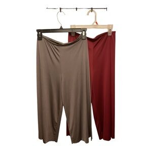 Lot of 2 pairs of BP design dance pants youth large grey & maroon